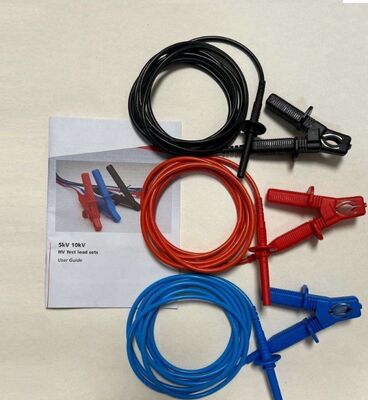 Original Meger 1002-531 Insulated Lead Clamp Set for 3kV Test Voltage