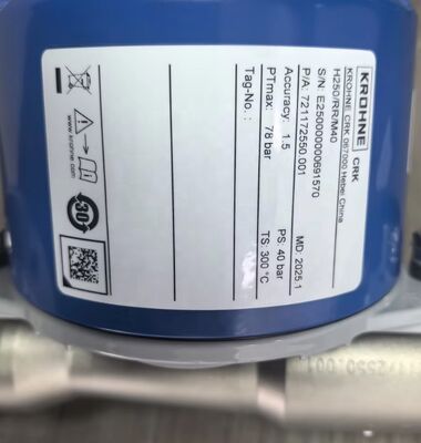 Krohne H250/RR/M40 High Accuracy Stainless Steel Variable Area Flowmeter with Clamp-On Connectivity