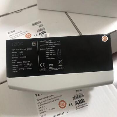 4-20mA Feedback ABB Valve Positioner V18345-1021525001 Pneumatic Signal 20-100 KPa Ensuring Valve Operation in Process Automation