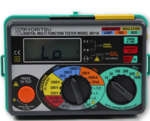  KYORITSU MULTI FUNCTION INSTALLATION TESTER 6011A KEW Multifunction Tester
