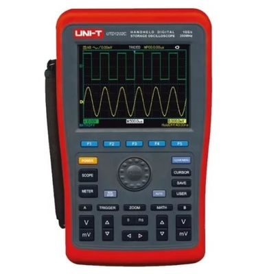 UTD1202C Handheld Digital Storage Oscilloscope+Waveform Generator+Multimeter With USB