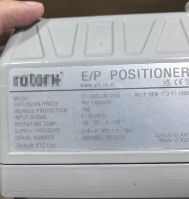 Rotork YTC YT-1000LSN235S0 Electric Pneumatic Valve Positioner with IP66 Protection and Aluminum Alloy Construction