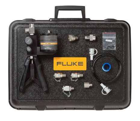 Fluke 700HTPK2 Hydraulic Test Pressure Kit với 10.000 psi 690 bar Range và Hard Case Protection