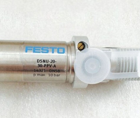 Festo DSNU(-S) Round cylinder ISO cylinder Double-acting 20 mm Piston diameter 30 mm Stroke for industrial use