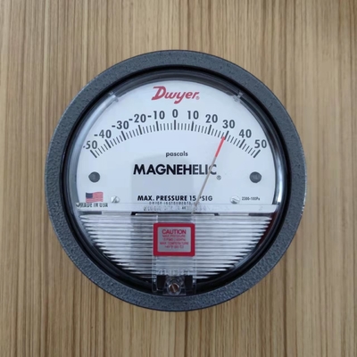 Dwyer nhôm nhiệt độ cao máy đo áp suất khác nhau Magnehelic máy đo áp suất 2300-50MM